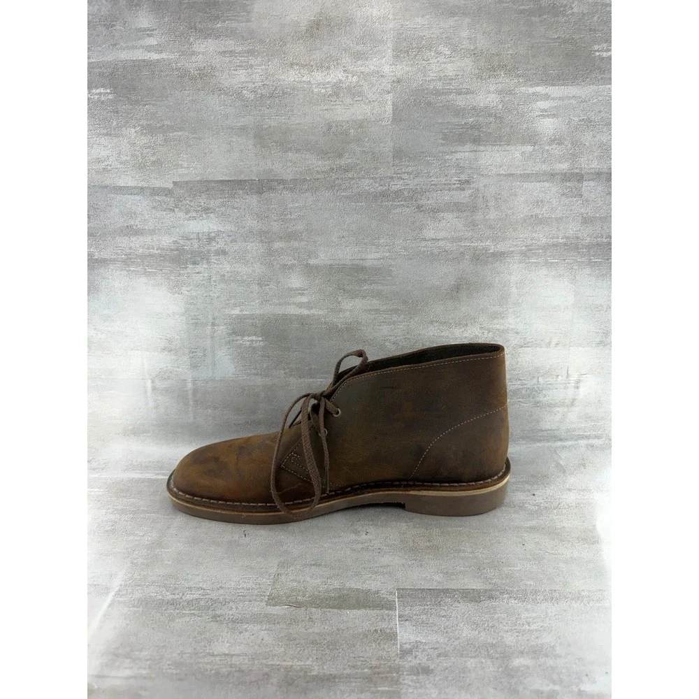 Clarks Bushacre 2 Men Beeswax Brown Leather Chukka Boots 26082286 Size 10M